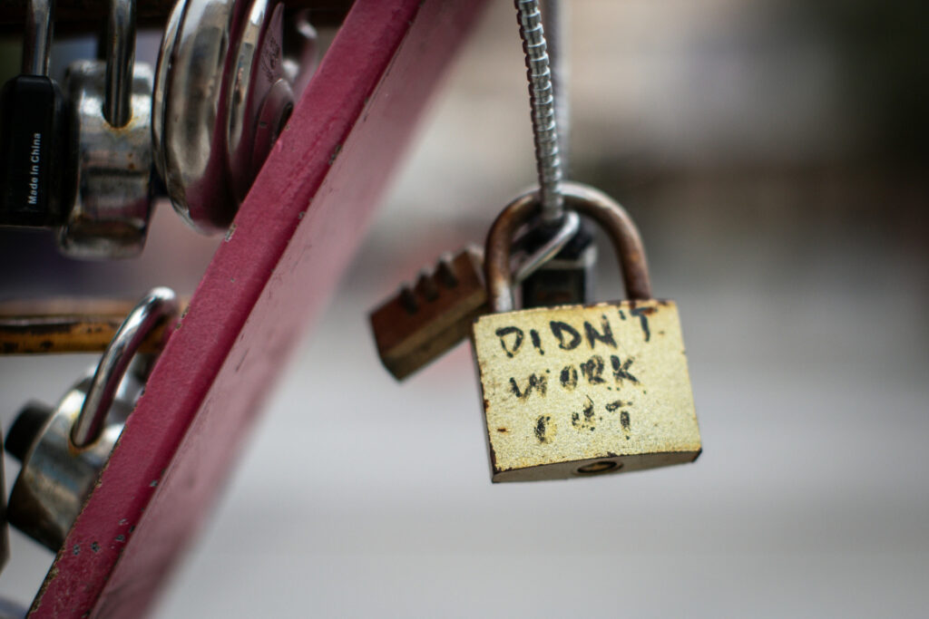 Finding closure after a breakup.