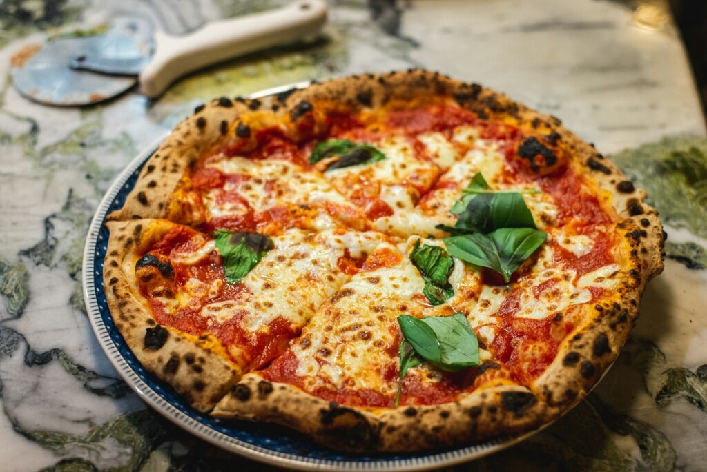 Pizza as part of a balanced diet.