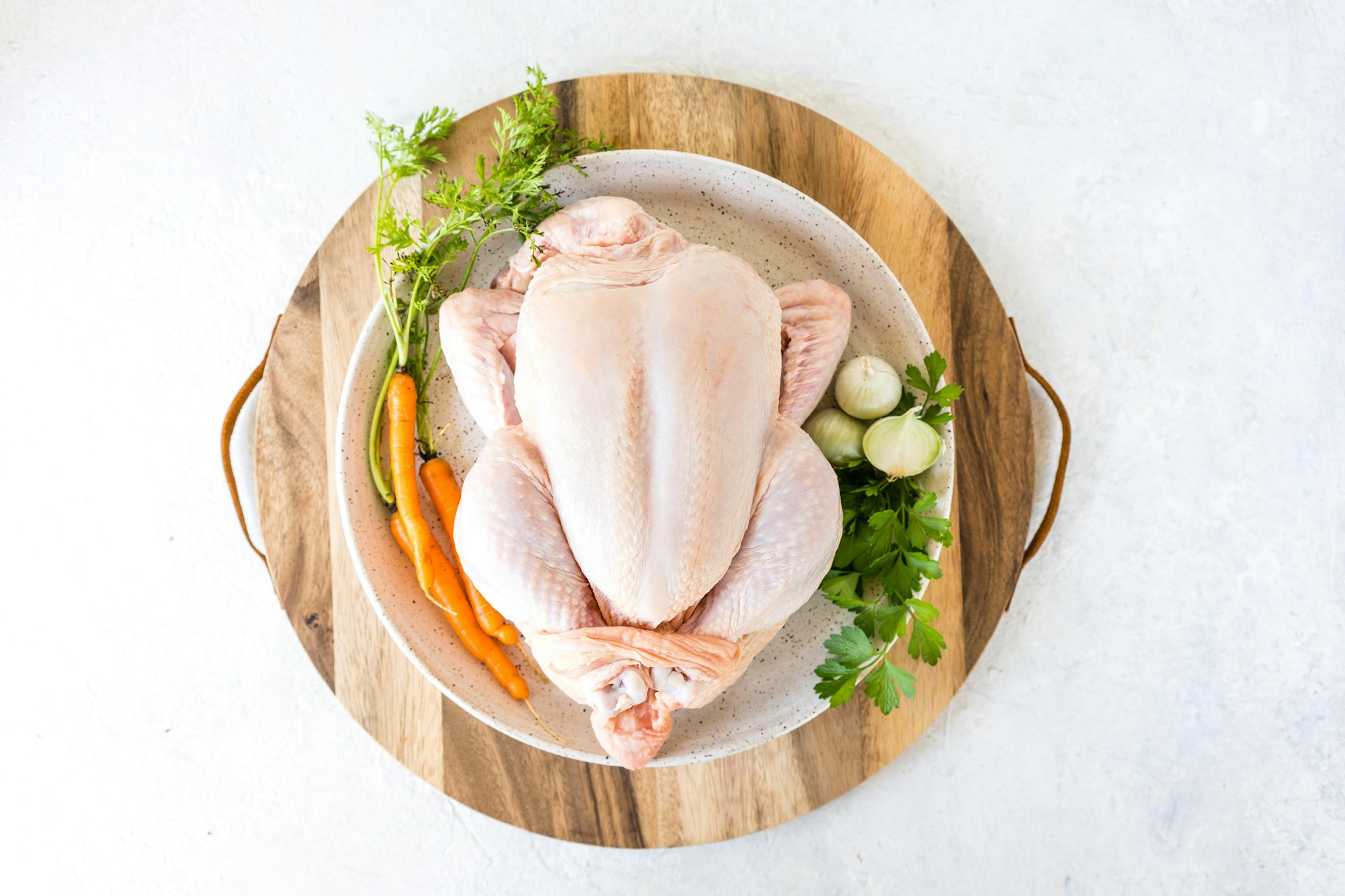Raw Chicken on a Plate