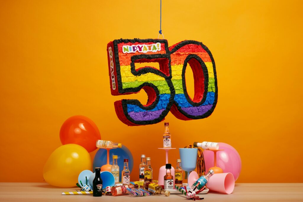 A fiftieth birthday party.