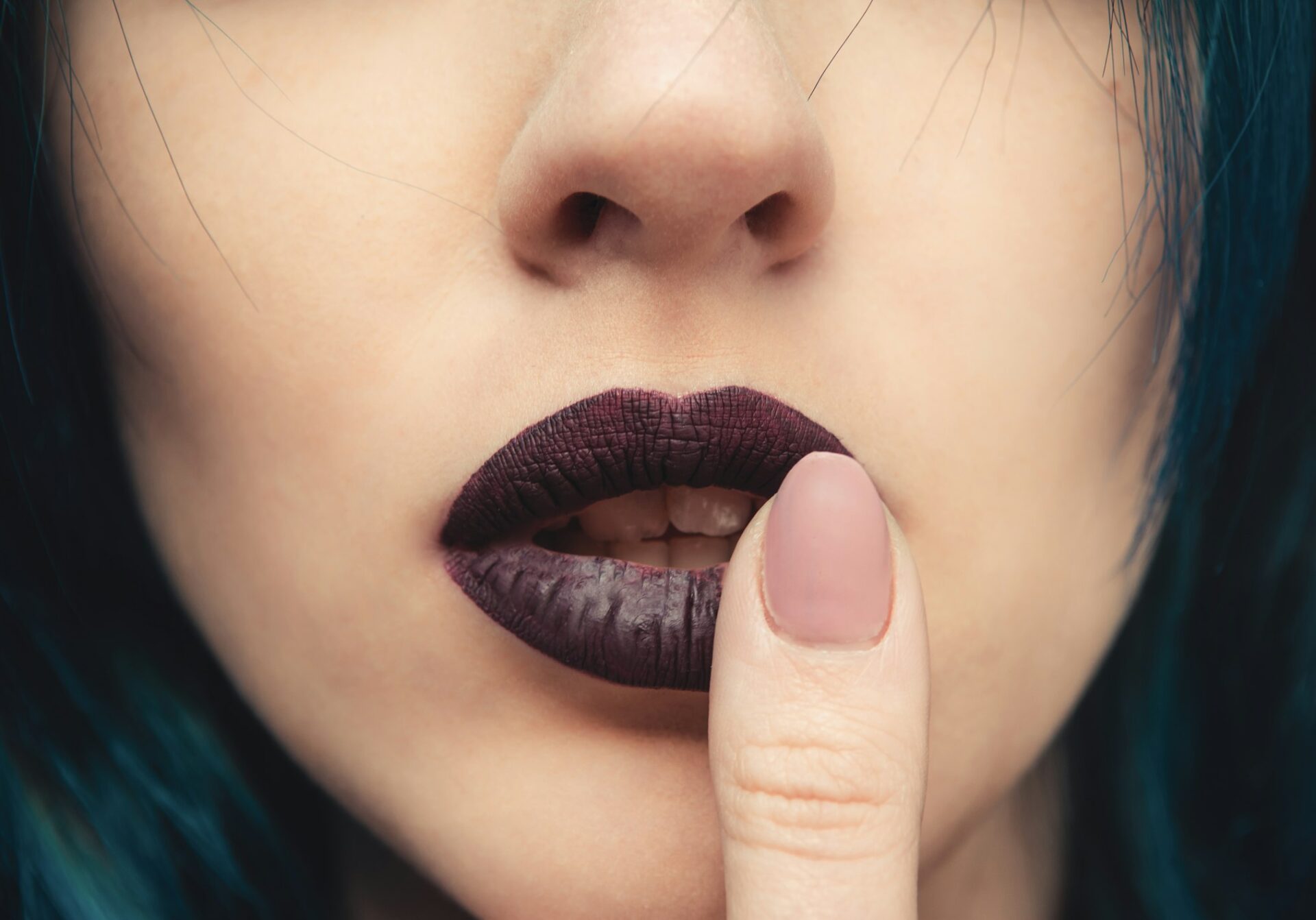 plum lipstick