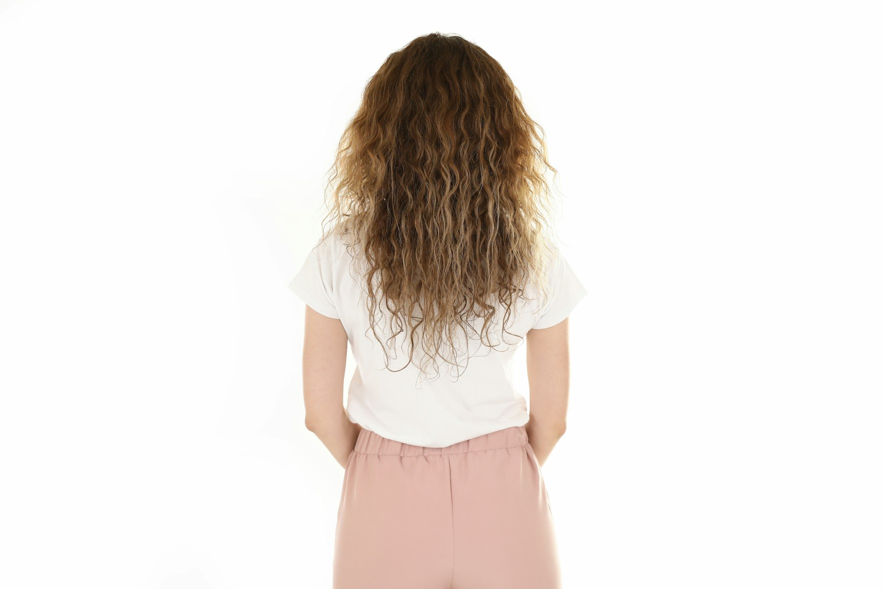 dry, curly hair