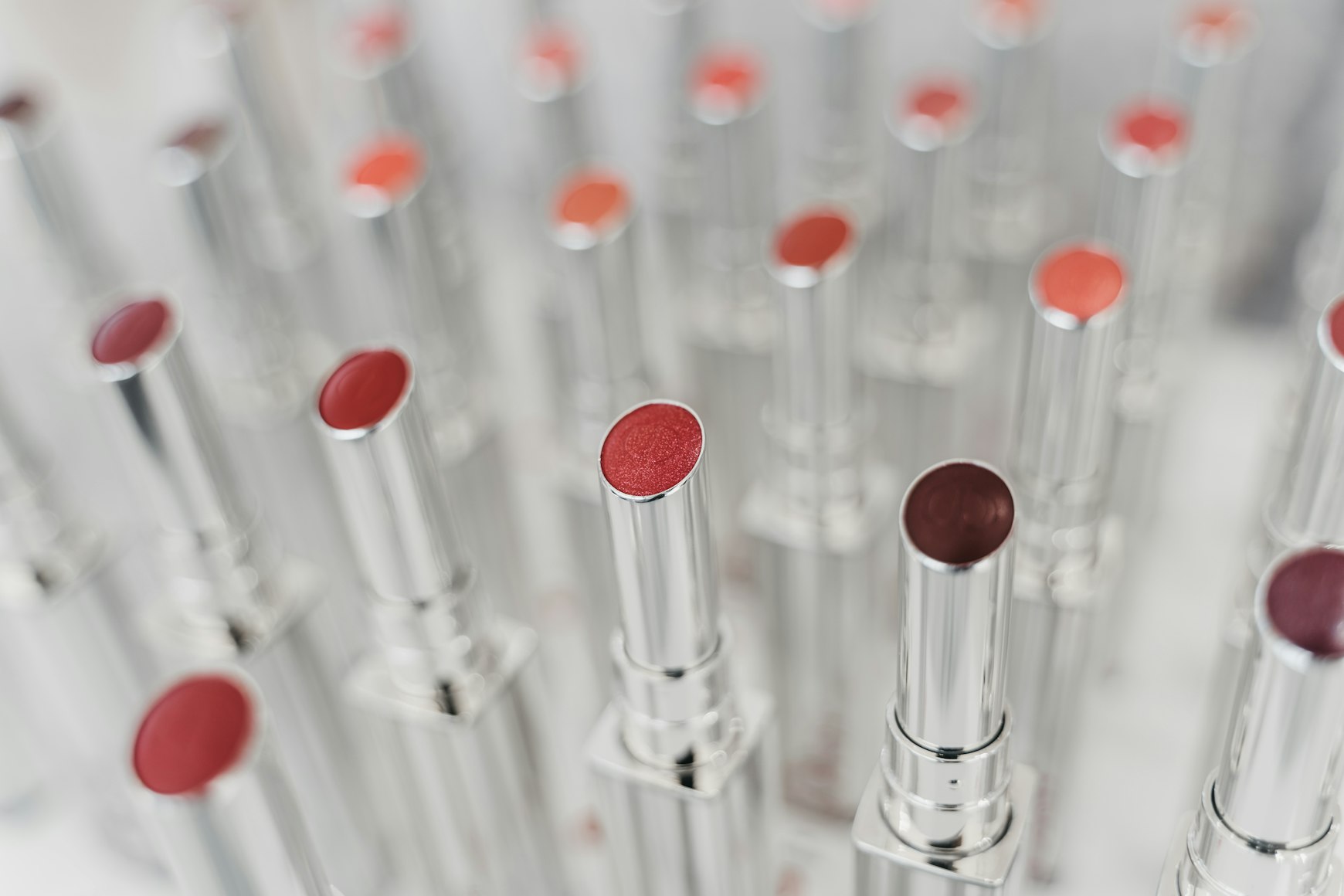 collection of different lipsticks