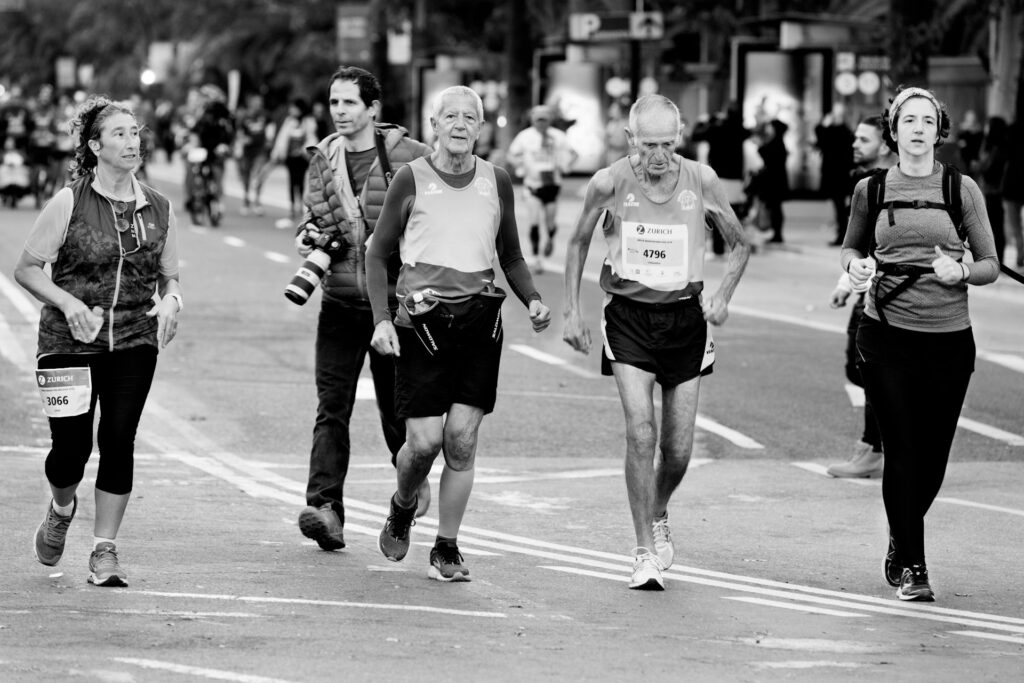 People Running in a Marathon