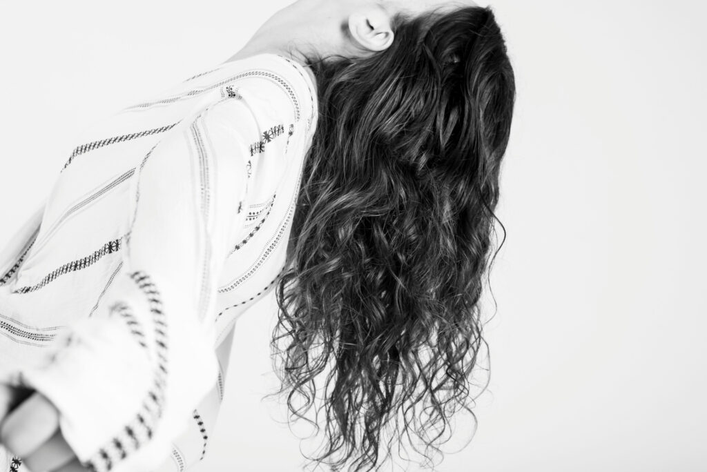 Use dry shampoo at night to help combat oily hair.