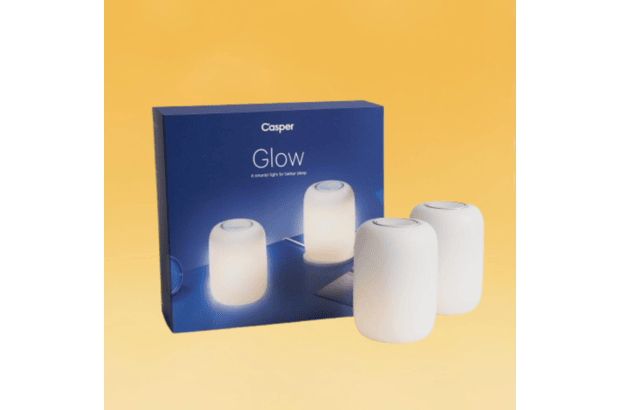 Two Casper glow lights with their box