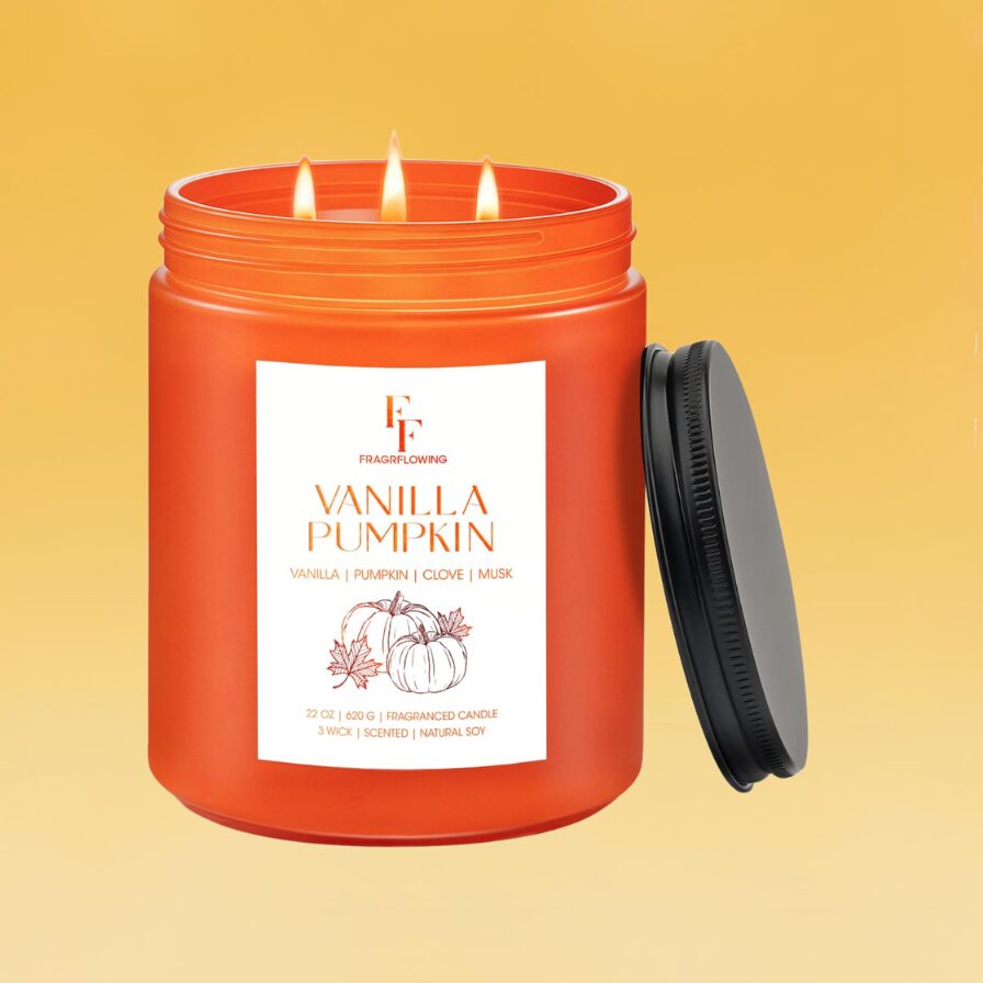 Fall Candle Vanilla Pumpkin Scented